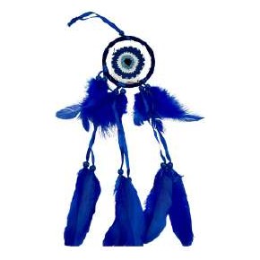 Small Blue Evil Eye Dreamcatcher