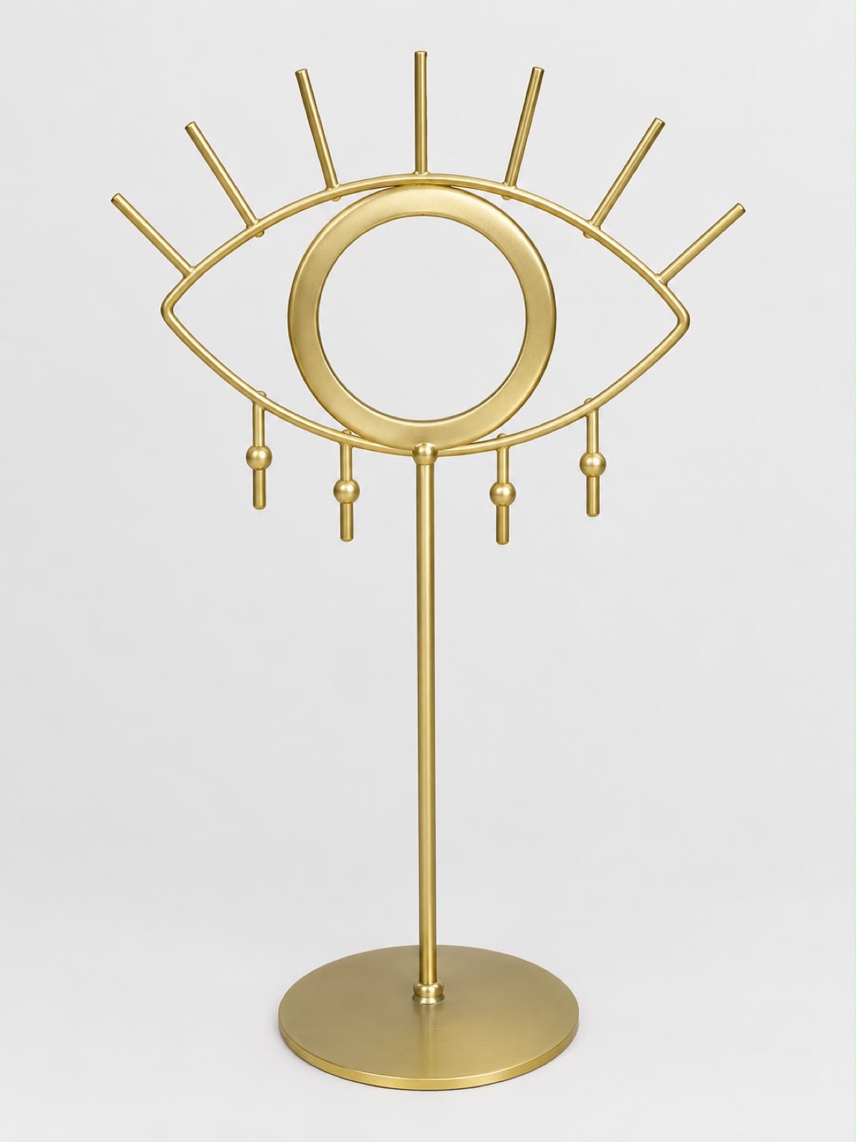Steel Evil Eye Jewellery Mirror Stand
