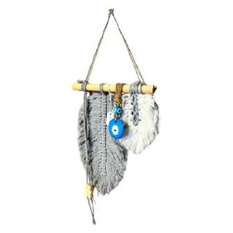 Evil Eye Leaf Wall Macramé
