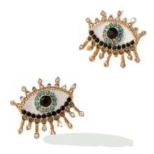 Diamanté Evil Eye Earrings