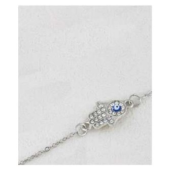 Evil Eye Hamsa Hand Necklace