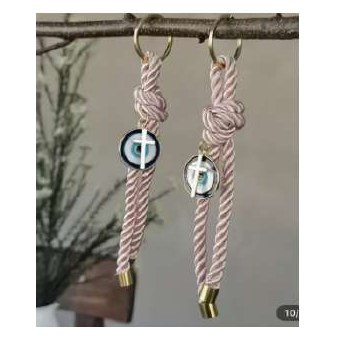 Pink Evil Eye Amulet Keychain