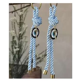 Blue Evil Eye Amulet Keychain