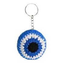 Crochet Evil Eye Keychain